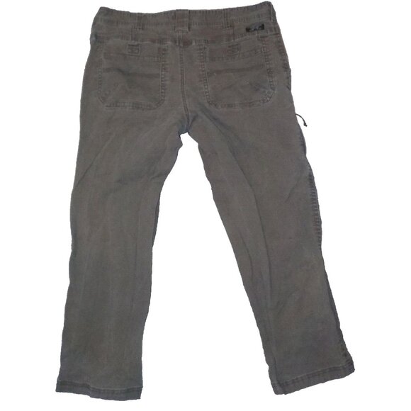 G.H. Bass Men's Heavy Duty Straight Leg Canvas Jeans Size 38 x 28 Olive Green - Picture 2 of 4